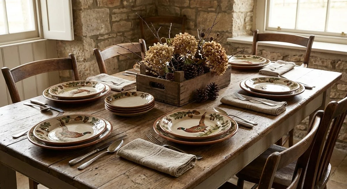 Collezione Caccia Churchill Piatti, stile country