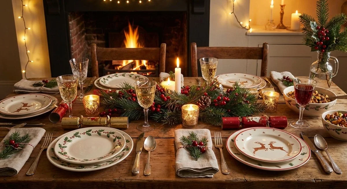 Collezione Natale Churchill Piatti, tavola delle feste